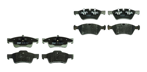 Jgo Balatas Bajos Metales Delanteras Y Traseras Ml350 06/11