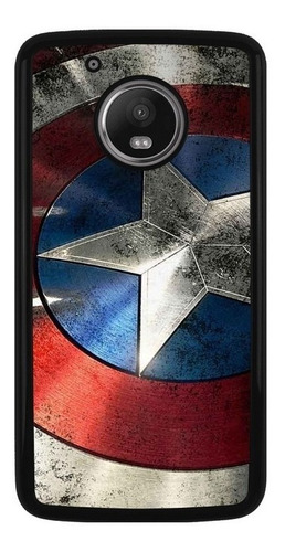 Funda Case Para Moto Capitan America Marvel Escudo 