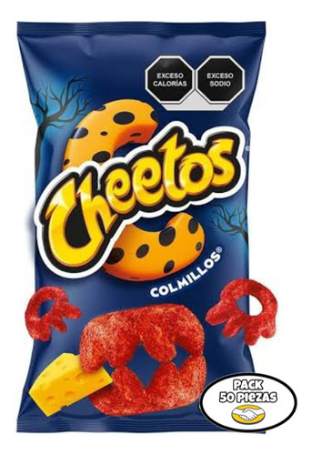 Cheetos Colmillos Morados Sabritas Chile Y Queso Pack 50 Pzs