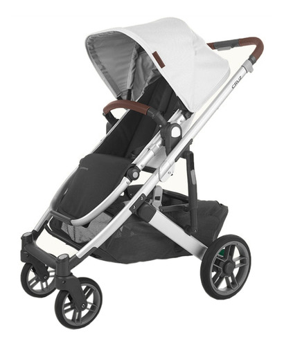 Carriola de paseo Uppababy Cruz V2 bryce con chasis color plata