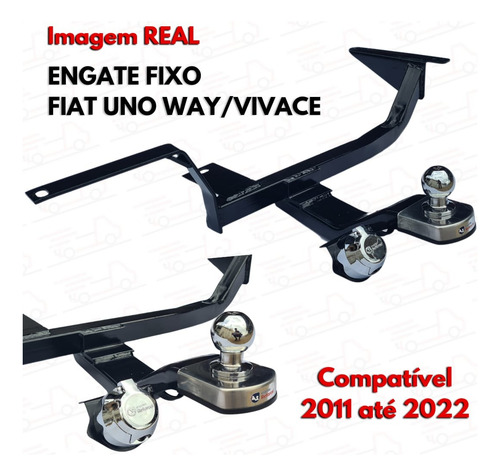 Engate Rabicho P/ 500kg Novo Fiat Uno 2011 Até 2020 2021