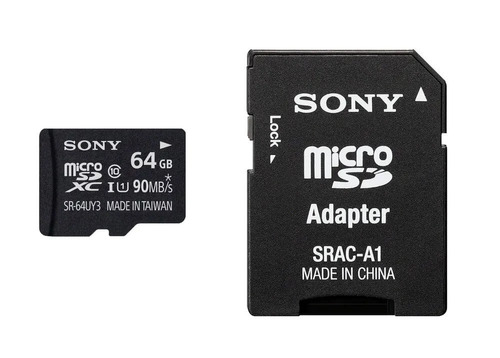 Cartão Microsdxc Sony 64gb 90mb/s Uhs-i 4k Xavc S Com Sd 