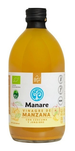 Vinagre De Manzana Con Curcuma Y Jengibre Organic. Agronewen