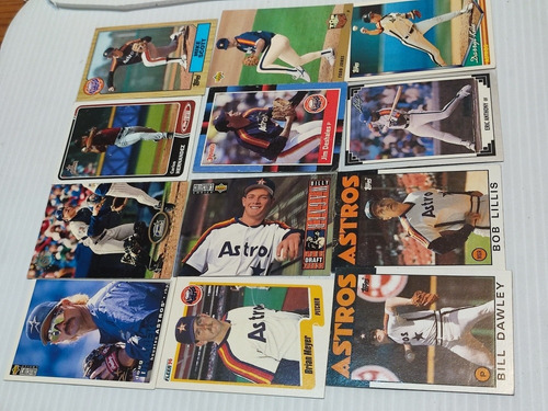 12 Tarjetas Houston Astros Baseball