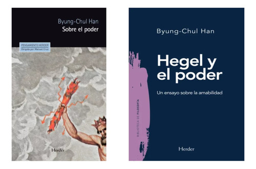 Sobre El Poder + Hegel Poder - Byung Chul Han - 2 Libros