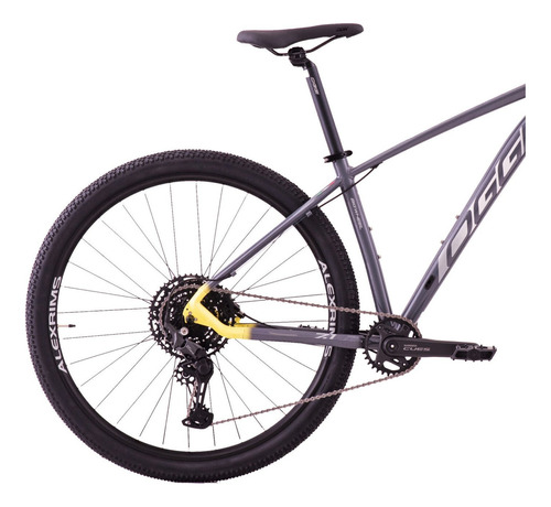 Bicicleta 29 Oggi Big Wheel 7.1 2024 Cues 1x10v Grafite/amar Cor Grafite/amarelo Tamanho Do Quadro 17