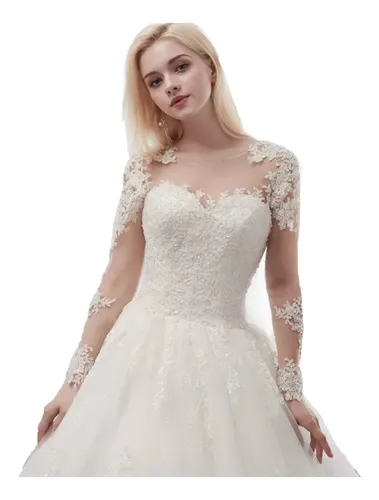 Vestidos De Noivas - Vestido Noiva Princesa Renda Elegante Luxo Barato de  Mercado Livre - Julianorenata33 ************ATENÇÃO***********VESTIDO  IMPORTADOPRAZO DE ENTREGA 40 A 60 DIASVESTIDO ACOMPANHA ANAGUA Tamanho: L ·  Comprar todos os