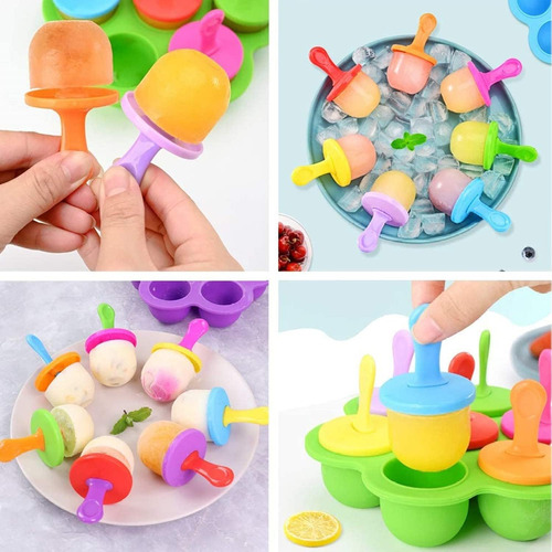 Moldes De Silicona Para Paletas, Mini Molde Para Paletas De