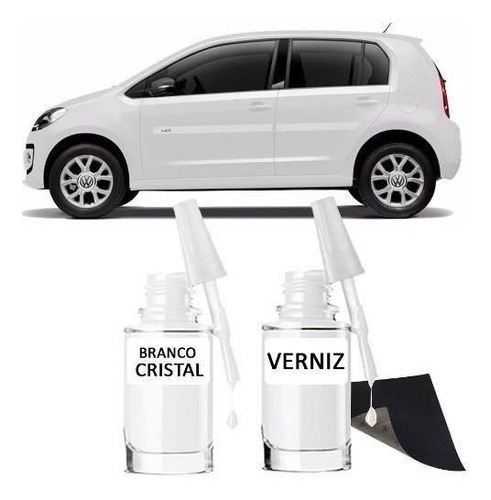 Tinta Tira Risco Automotivo Volkswagen Up Cor Branco Crista