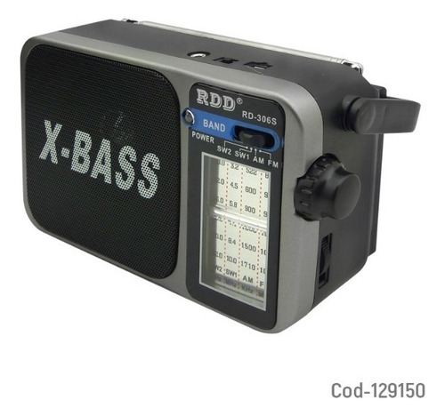 Radio Solar Bt Recargable Multibanda Con Linterna