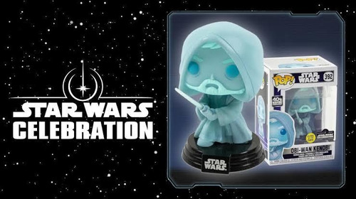 Funko Pop Obi Wan Star Wars Celebration 3,000 Pzs Le Glows