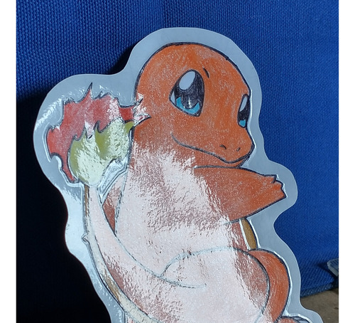 Sticker Casero Charmander Pokémon Bootleg Oa (Usado)
