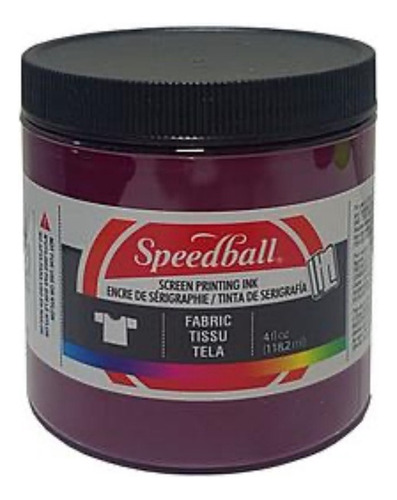 Pintura De Serigrafia Speedball Para Telas Óleo Rojo Borgoña