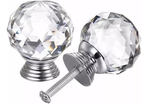 Tirador Tiradores Diamante Cristal Perilla Puerta Muebles X6