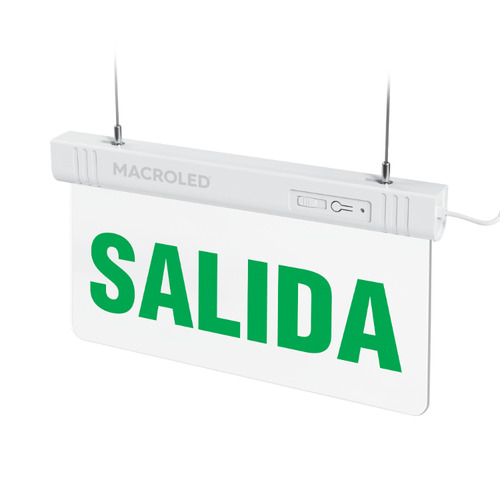 Luz de emergencia Macroled CSL-SALIDA LED SMD 1 W 200V - 240V blanca frio