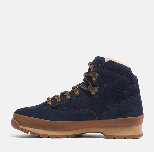 Bota Borcego Hombre Timberland Euro Hiker Nobuck Azul