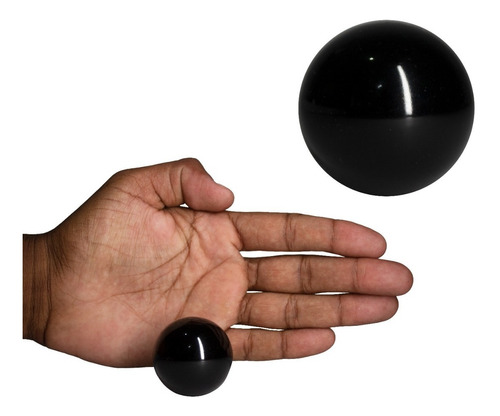 Bola Esfera De Obsidiana Negra Pedra Natural De Cura 64g 3cm