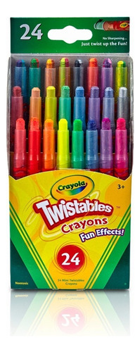 24 Lápices Crayons Twistables Fun Effects Crayola Girables