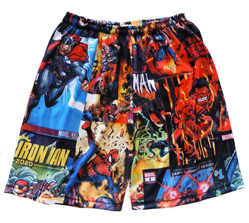 Short Pantalon Boxing Marvel Comics Spiderman Hulk Avengers