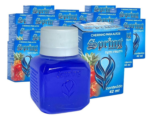 10 Cheirinho Para Carro Spring Odorizante Tutti Frutti  42ml