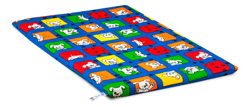 Colchonete Lavável Para Cães E Gatos Mokoi Azul Nº 03