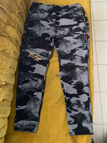 Jogger (pants) Hollister Gris Camuflaje Talla Grande (l) Mod