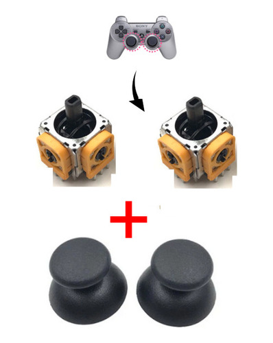 2x Análogo Joystick + Palanca Stick 1.3mm Sony Ps3 Play 3 