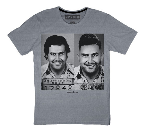 Playera - Mssn Brnd - Pablo Escobar - Escobarber - Barber 