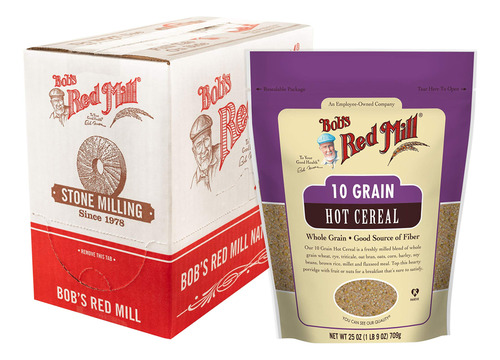 Whole Grain 10 Granos De Cereal Caliente Bob's Red Mill 25 P