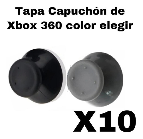 10 Tapas Capuchones De Xbox 360 Color Gris