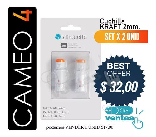 Cuchilla Kraft 3mm para Cameo 4 (2 unidades) en Arkiplot