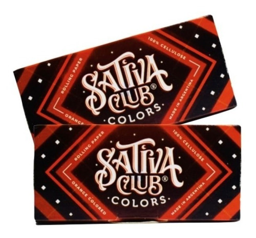 Celulosa Sativa Club Tradicional Color Naranja X2 Unidades