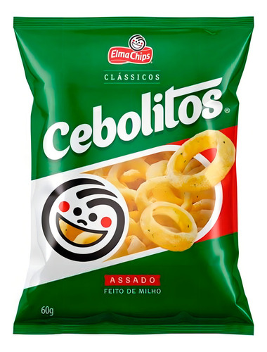 Salgadinhos Elma Chips Cebolitos Caixa Com 30un De 60g