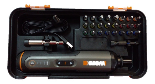 Imagem 3 de 5 de Parafusadeira Bivolt Wx240 + Maleta + Bits 4v Usb