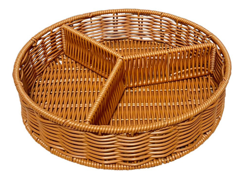 Cesta De Frutas De Ratán Bandeja De Pan Bande 28 Cmx6cm