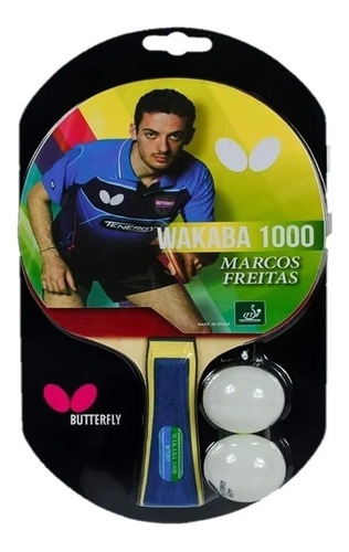 Raqueta Tenis De Mesa Butterfly Wakaba 1000 + 2 Ping Pong