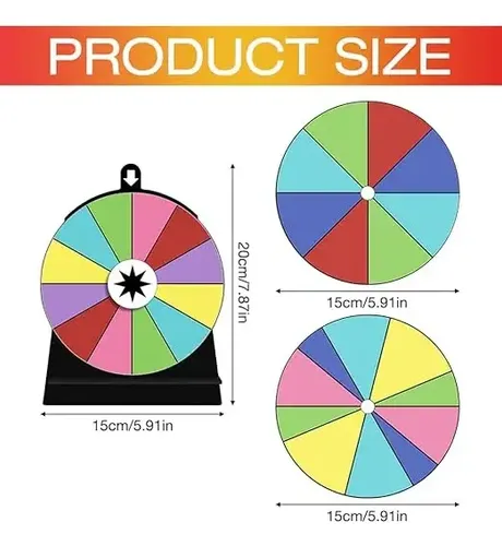 Ruleta De Premio Giratoria De 6 Inch 12 Pedazos Con 3 Discos | MercadoLibre
