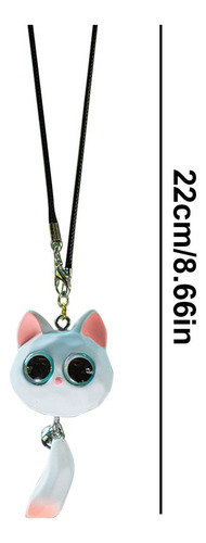Colgante Para Espejo De Auto Con Figura De Gato De Resina