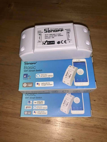 Sonoff Domotica Basic, 10a, Control D Luces-wifi X2 Unidades