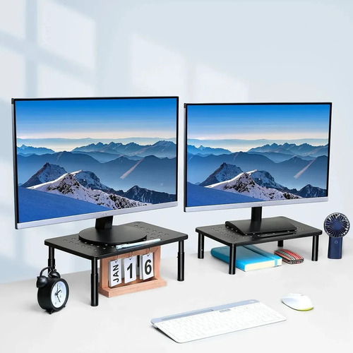 Base Monitor Soporte 3niveles Notebook Pc Ajustable Organiza