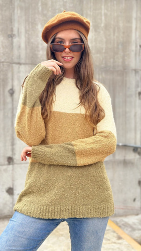 Sweater Tricolor Bucle