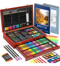 Comprar Conjunto De Arte Con 156 Piezas, Cuadernos Y Lápices Colorid