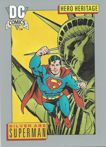 Barajita Superman Dc Comics 1991 #17 Hero Heritage Silver