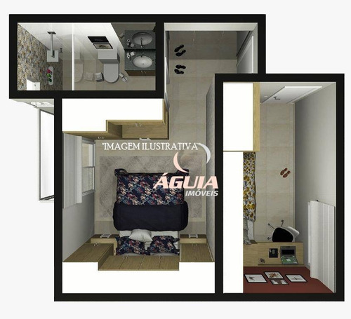 Imagem 18 de 18 de Cobertura Com 2 Dormitórios À Venda, 52 M² Por R$ 400.000,00 - Vila Eldízia - Santo André/sp - Co0829