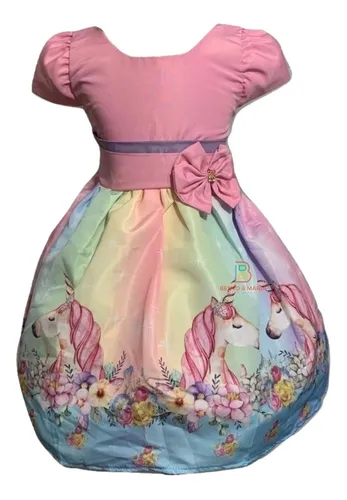 Vestido de sales unicórnio no mercadolivre