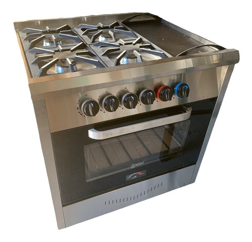 Cocina Industrial Tecno Calor Speed 4 Hornallas + Plancha