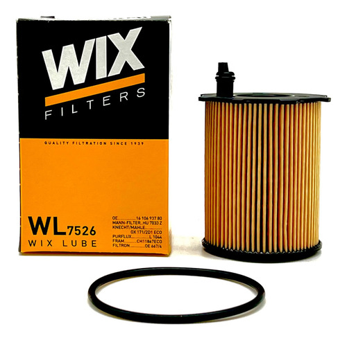 Filtro Aceite Hu7033z Peugeot Citroën Ds Wix Wl7526