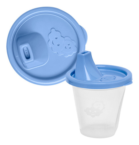 Copo Infantil Azul Com Bico Dosador 245ml 1490 Jaguar