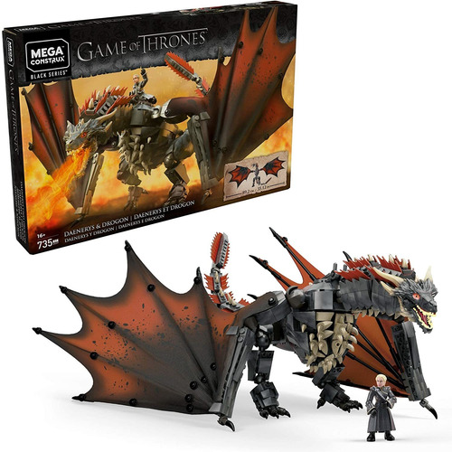 Gkg Juego De Tronos: Daenerys Y Drogon  Mega Construx, ...