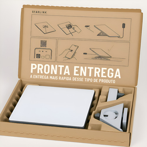 Internet Via Satélite Starlink Mini Antena Veicular Viagem